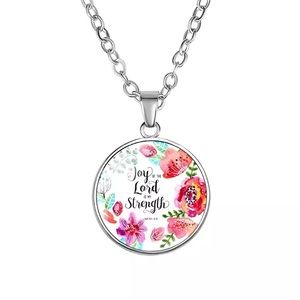 The joy of the Lord is my strength, necklace